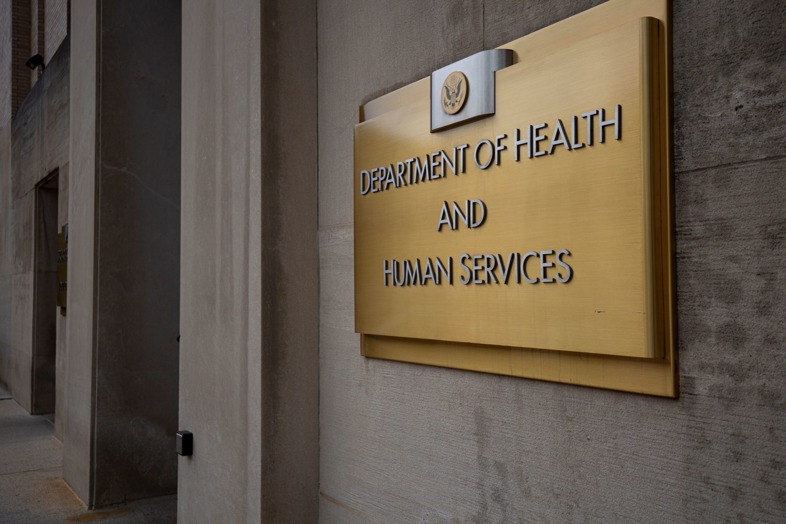 The US Department of Health and Human Services building is seen in Washington, DC, on July 22, 2019. (Photo by Alastair Pike / AFP) (Photo by ALASTAIR PIKE/AFP via Getty Images)