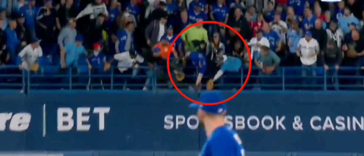 Blue Jays fan Frankie Lasagna just misses catching Aaron Judge's 61st home  run ball