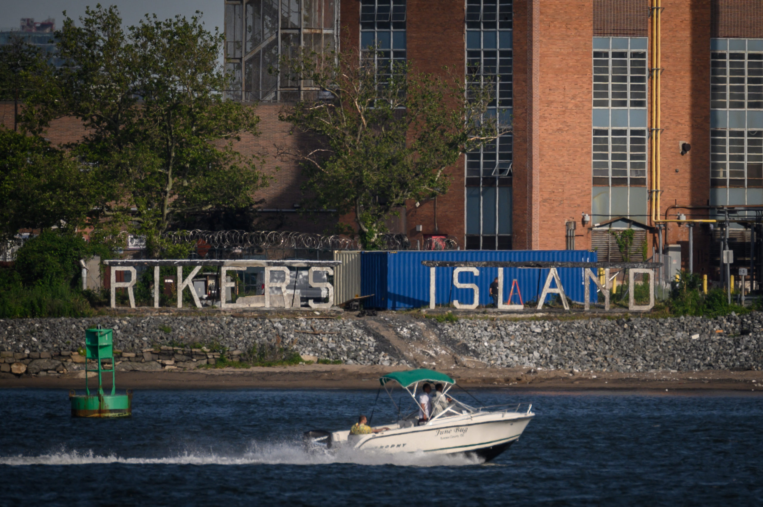 A general view shows the Rikers Island facility on June 6, 2022. (Photo by Ed JONES / AFP) (Photo by ED JONES/AFP via Getty Images)