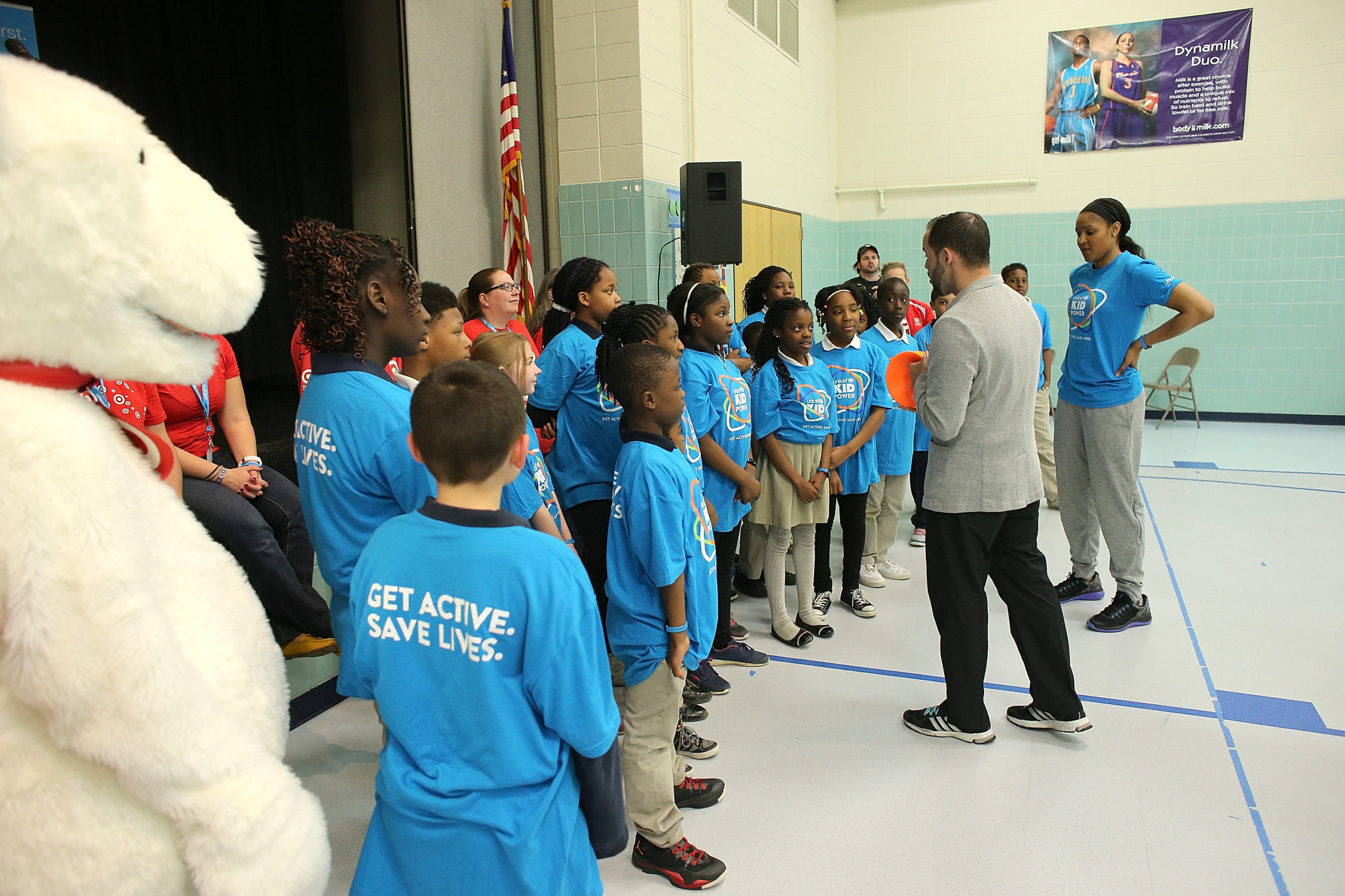 A general view of UNICEF Kid Power Twin Cities Celebration at Odyssey Charter School on April 6, 2016 in Brooklyn Center, Minnesota. (Photo by Adam Bettcher/Getty Images for UNICEF)