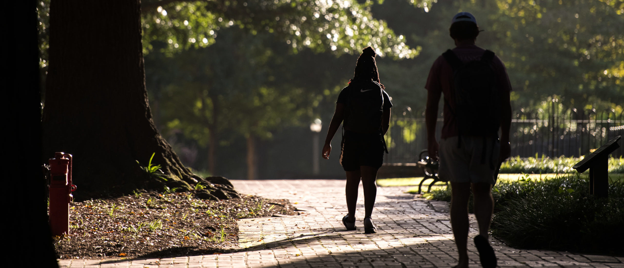 Students walk on campus at the University of South Carolina on September 3, 2020 in Columbia, South Carolina.