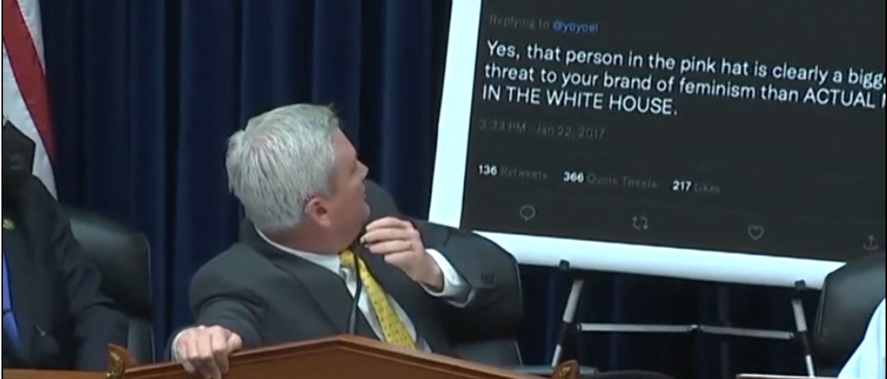 ‘You Think All Conservatives Are Nazis’: Rep. Comer Confronts Twitter Exec With His Own, Giant Printed-Out Tweet