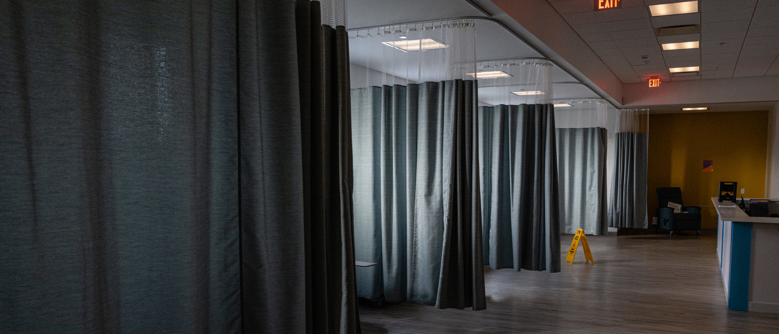 Curtains separating sections of the recovery room are seen at Planned Parenthood Health Center on July 9, 2022 in Louisville, Kentucky.