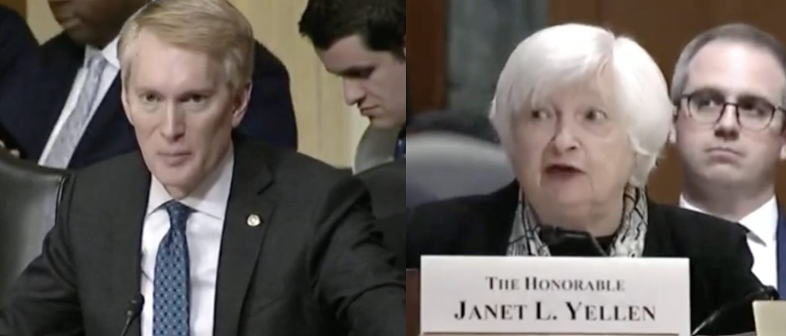 ‘That Is Happening Right Now!’: Sen. Lankford Tears Into Yellen Over Bank Bailouts