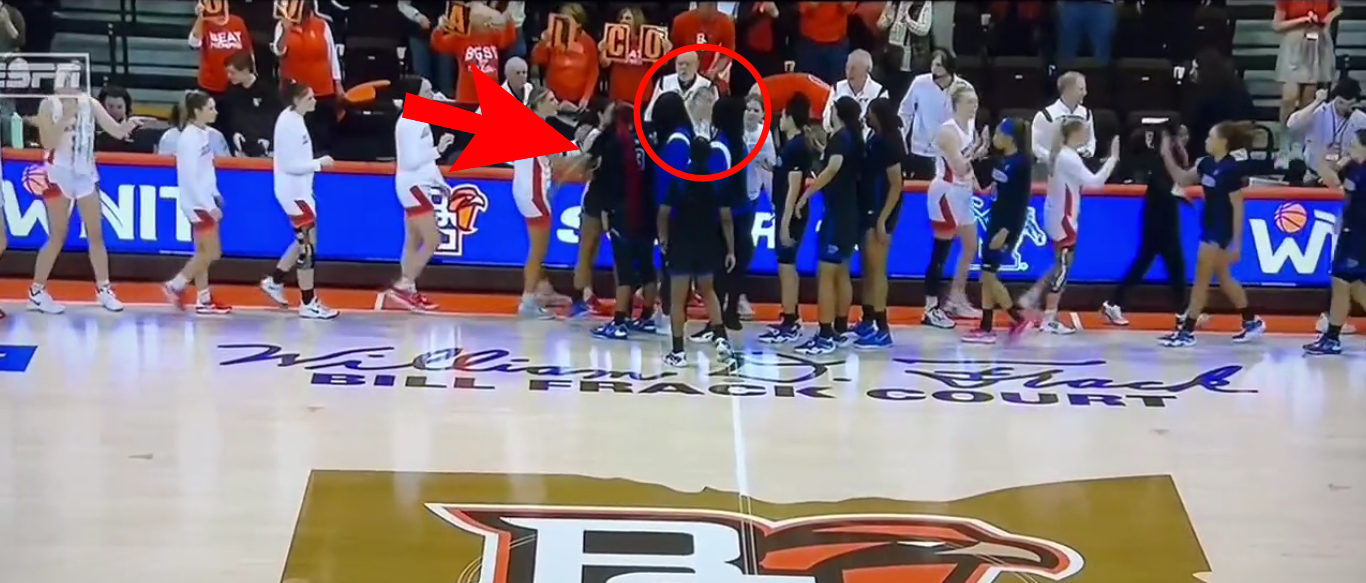 Memphis’ Jamirah Shutes Punches BGSU’s Elissa Brett And Nearly Knocks