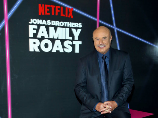 LOS ANGELES, CALIFORNIA - NOVEMBER 23: In this image released on November 23, 2021, Dr. Phil McGraw attends the Jonas Brothers Family Roast Netflix Comedy Special Taping at CBS Television City in Los Angeles, California. (Photo by Phillip Faraone/Getty Images for Netflix)