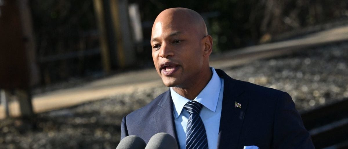 Maryland Governor Wes Moore speaks during an event highlighting how the Bipartisan Infratructure Law will provide funding to replace the 150 year old Baltimore and Potomac Tunnel, at the Baltimore and Potomac Tunnel North Portal in Baltimore, Maryland, on January 30, 2023. (Photo by Mandel NGAN / AFP) (Photo by MANDEL NGAN/AFP via Getty Images)