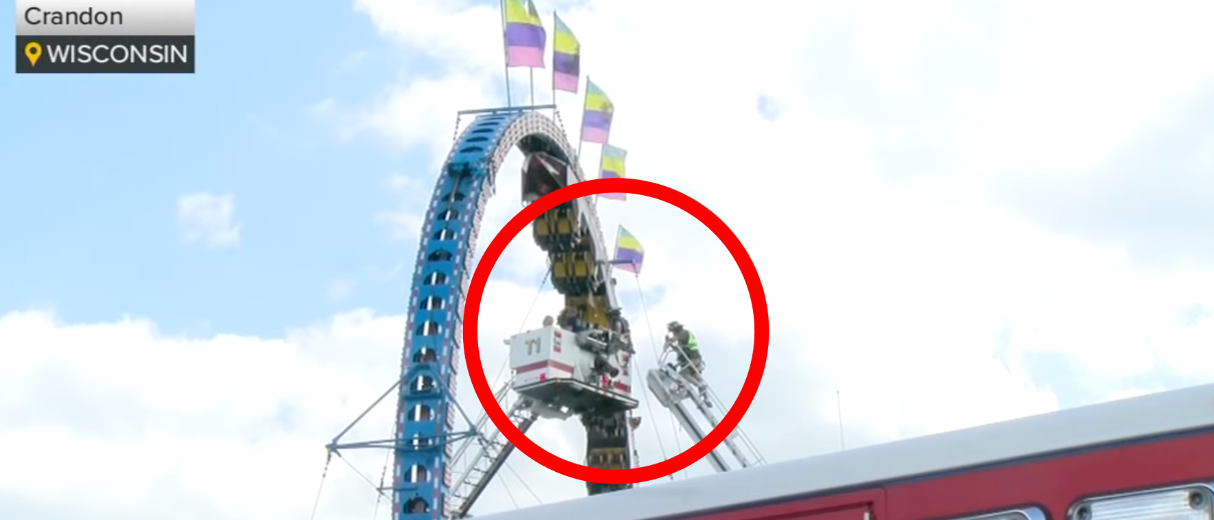 Terrifying Video Shows Roller Coaster Passengers Hanging Upside