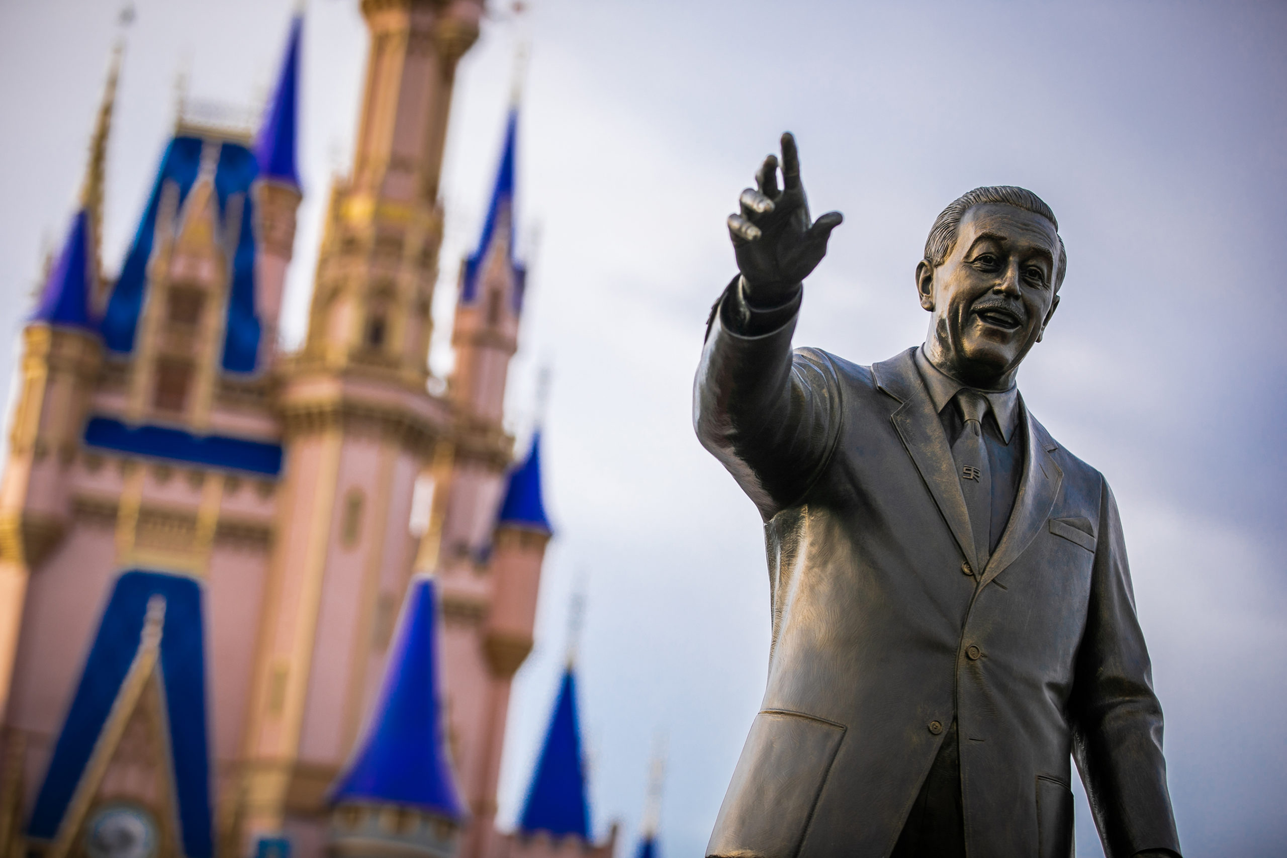 Statue of Walt Disney in the Magic Kingdom