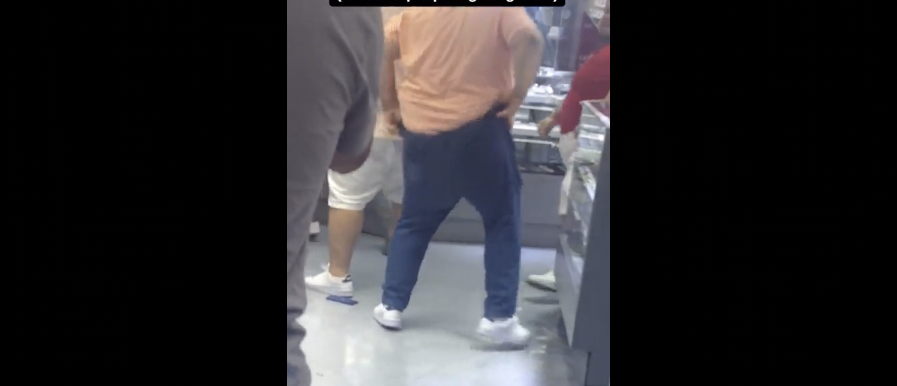 A Bunch Of Fat Dudes Throw Blows At Each Other While One Guy's Pants Keep Falling  Down