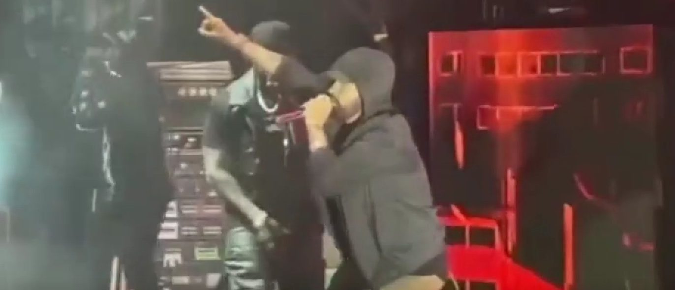 Eminem joins 50 Cent onstage at Pine Knob as farewell tour hits Detroit