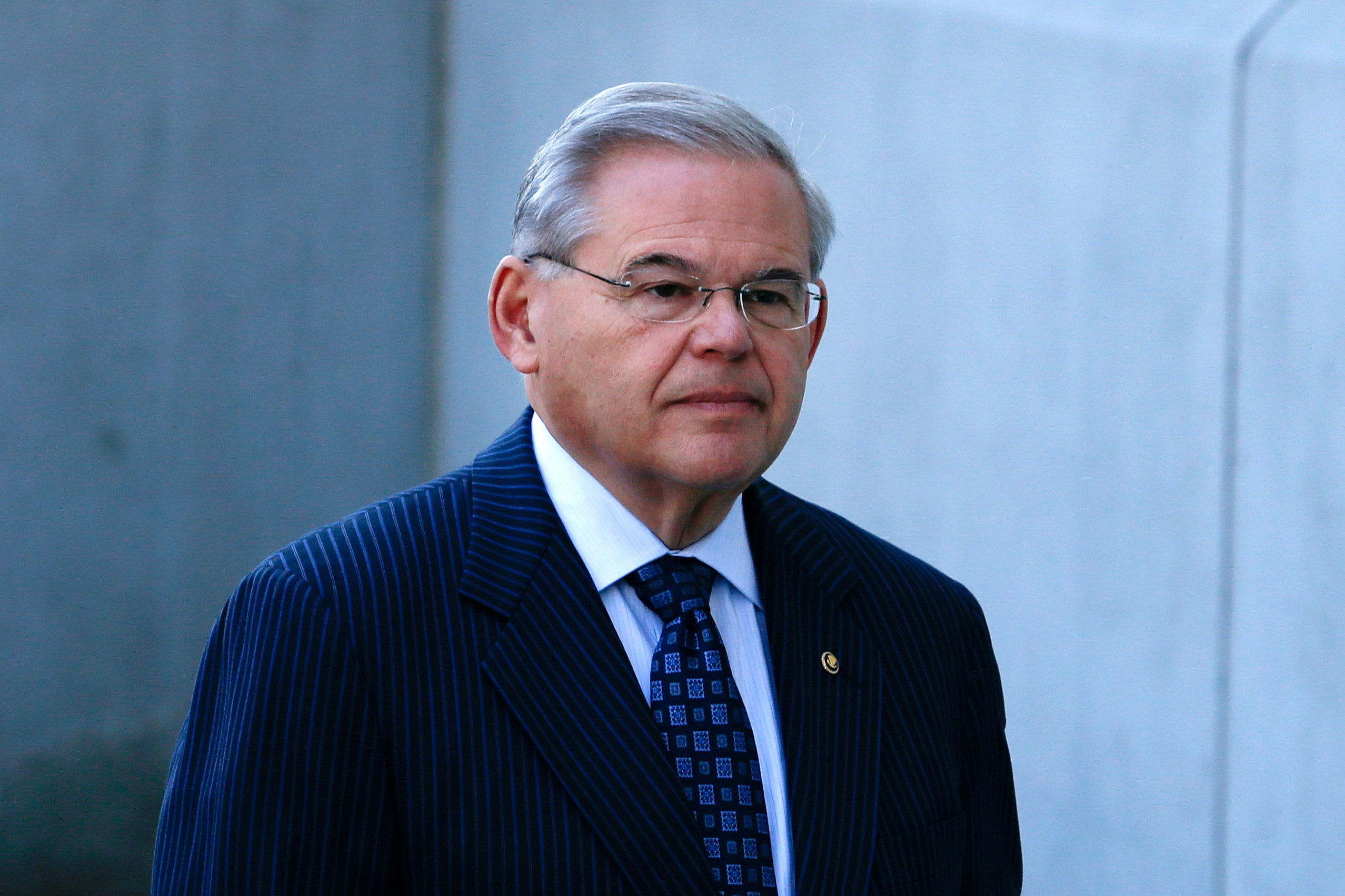 NEWARK, NJ - APRIL 02: Sen. Robert Menendez arrives at a federal court to be indicted on corruption charges on April 2, 2015 in Newark, New Jersey. (Photo by Kena Betancur/Getty Images)