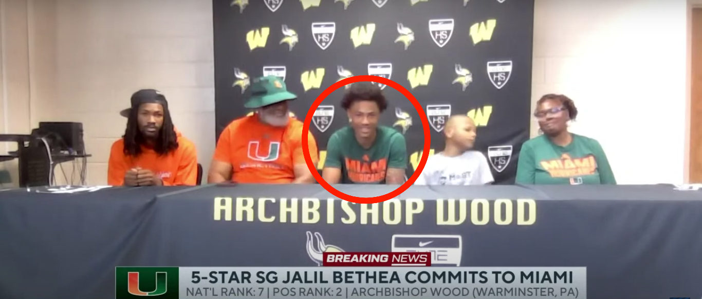Miami Basketball Continues Rising Star By Stealing Top 10 Recruit Jalil Bethea From Blue Bloods Kansas And Villanova