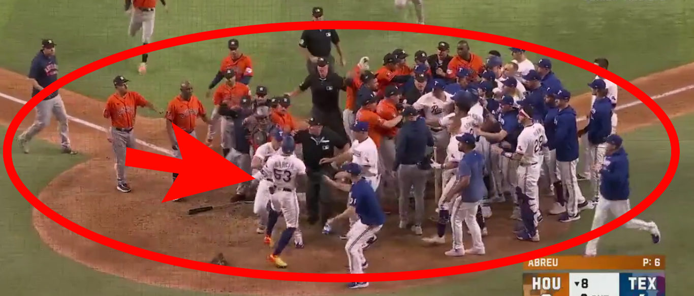 Drama Hits An All-Time High In Astros-Rangers ALCS Game 5 As Disrespectful  Passion Leads To Benches Clearing