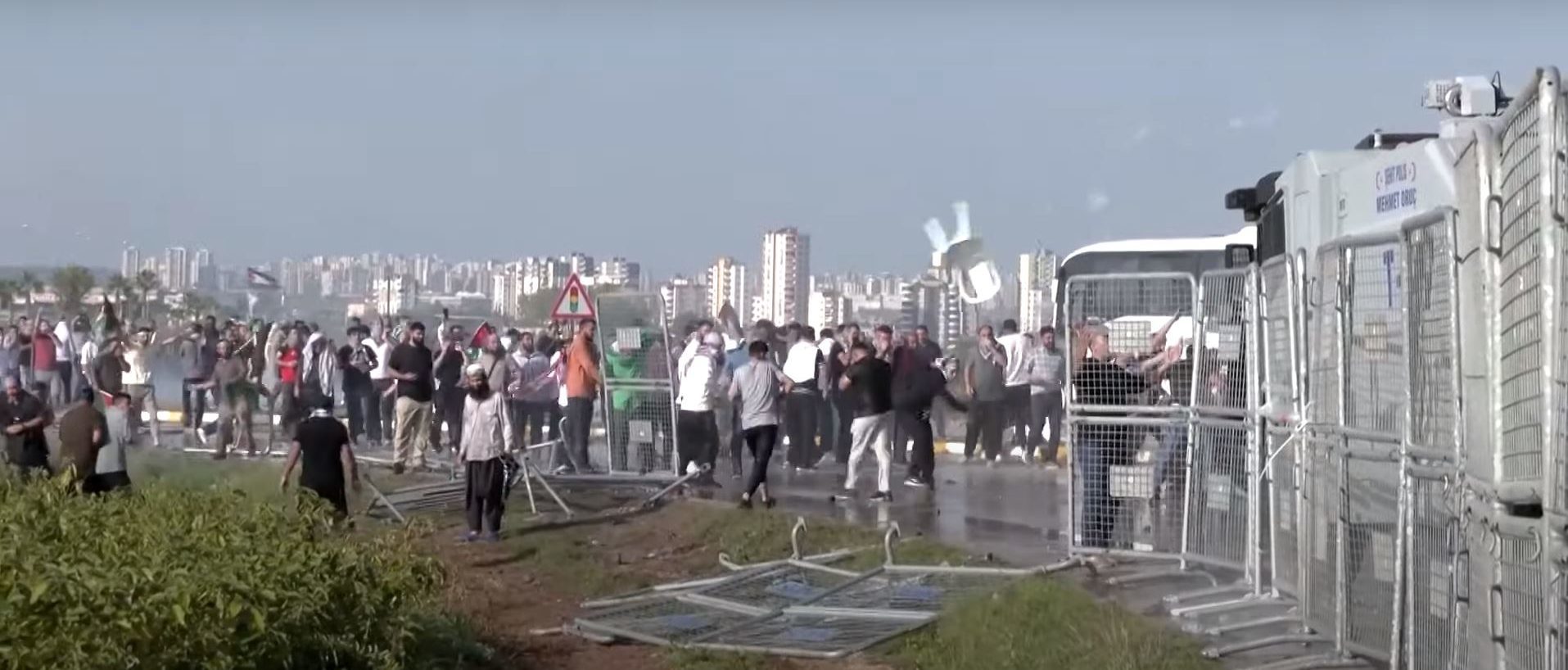 Video Shows Pro-Palestinian Protesters Trying To Storm U.S. Air Base Abroad