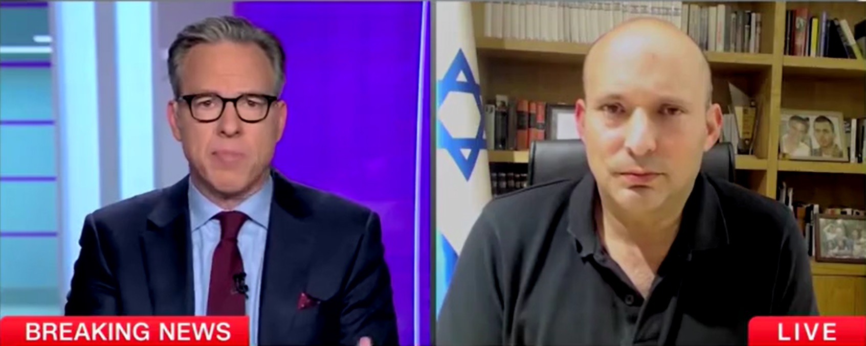 ‘We Can’t Ignore It Any More’: Former Israeli PM Spars With Jake Tapper Over Call To ‘Denazify Gaza’