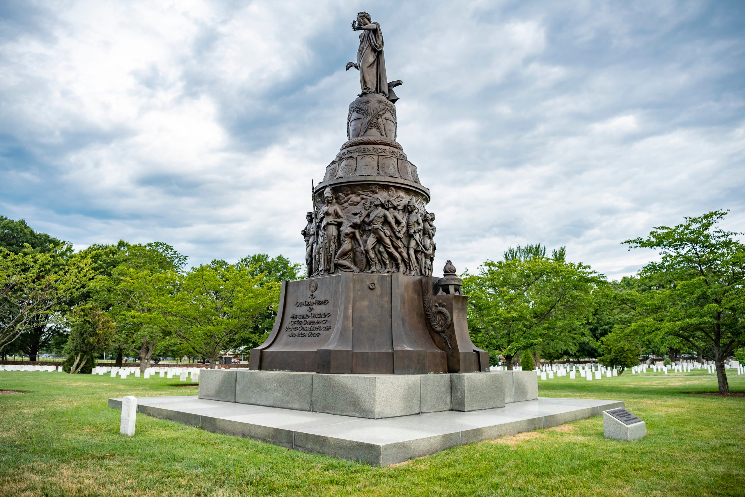 Confederate Memorial in Section 16 of Arlington National Cemetery, Arlington, Virginia, July 13, 2020.