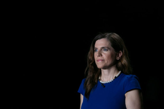MT PLEASANT, SC - JUNE 14: Rep. Nancy Mace (R-SC) does a TV interview at her event on the night of the South Carolina's GOP primary election on June 14, 2022 in Mt Pleasant, South Carolina. Maine, Nevada and North Dakota also held midterm primary elections on Tuesday. South Carolina races garnering national attention include Republican congressional contests between Katie Arrington and Rep. Nancy Mace and Rep. Tom Rice against Russell Frye.(Photo by Allison Joyce/Getty Images)
