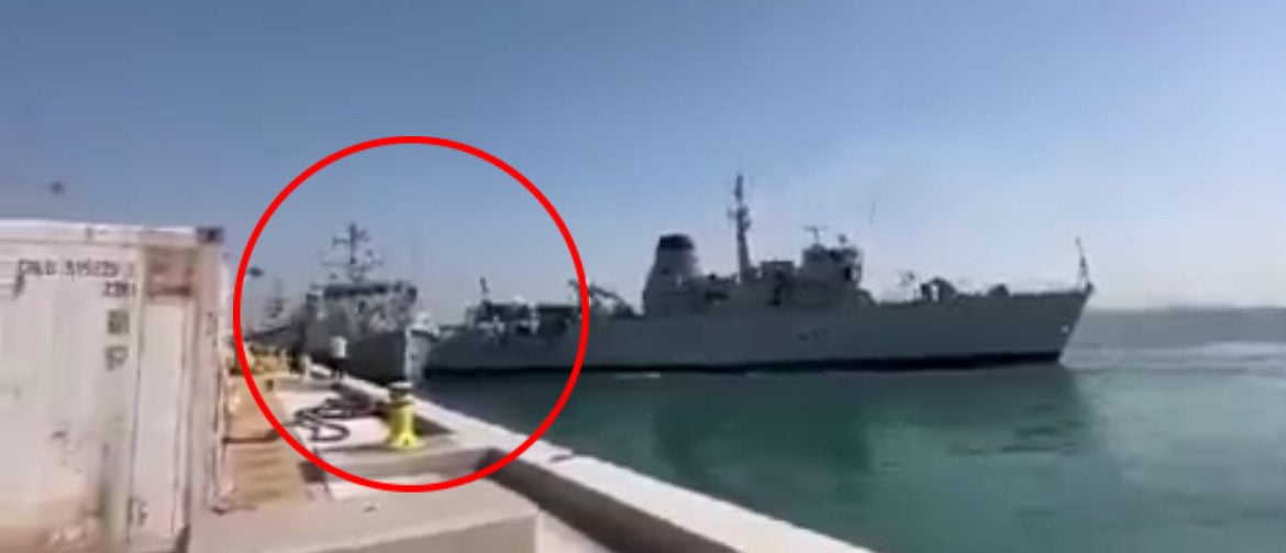 Video Shows Two UK Royal Navy Ships Collide Off Bahrain Coast