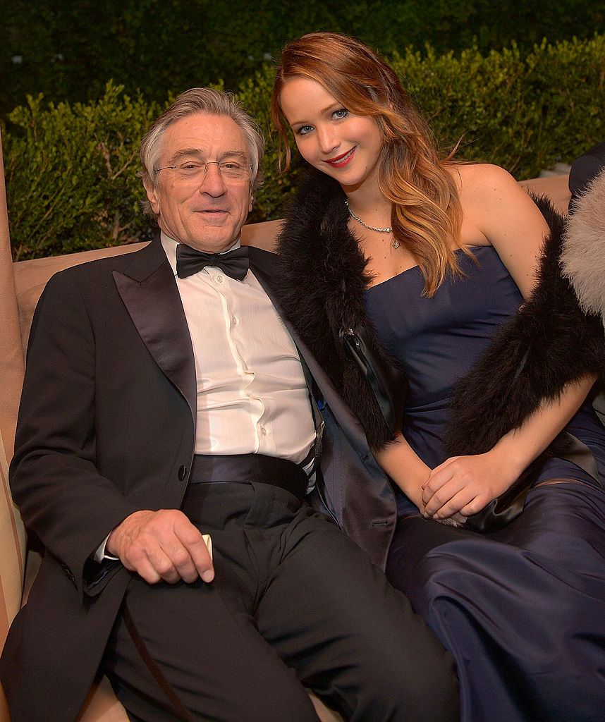 WEST HOLLYWOOD, CA - JANUARY 27: Actor Robert De Niro (L) and actress Jennifer Lawrence attend The Weinstein Company's SAG Awards After Party Presented By FIJI Water at Sunset Tower on January 27, 2013 in West Hollywood, California. (Photo by Charley Gallay/Getty Images for TWC)