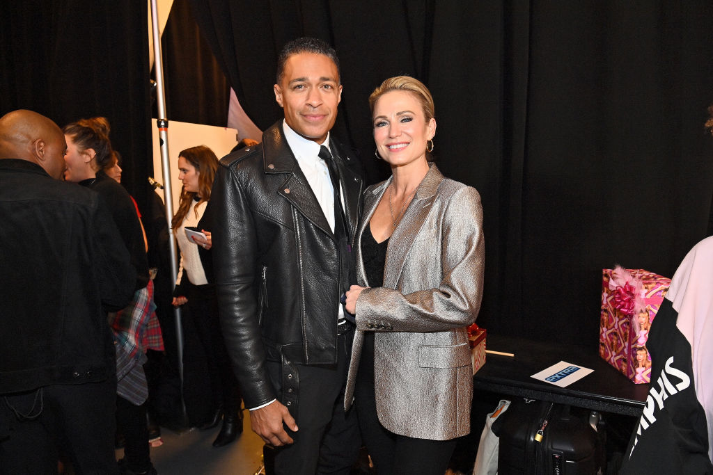 NEW YORK, NEW YORK - DECEMBER 08: (L-R) T.J. Holmes and Amy Robach attend iHeartRadio z100's Jingle Ball 2023 Presented By Capital One at Madison Square Garden on December 08, 2023 in New York City. (Photo by Roy Rochlin/Getty Images for iHeartRadio)