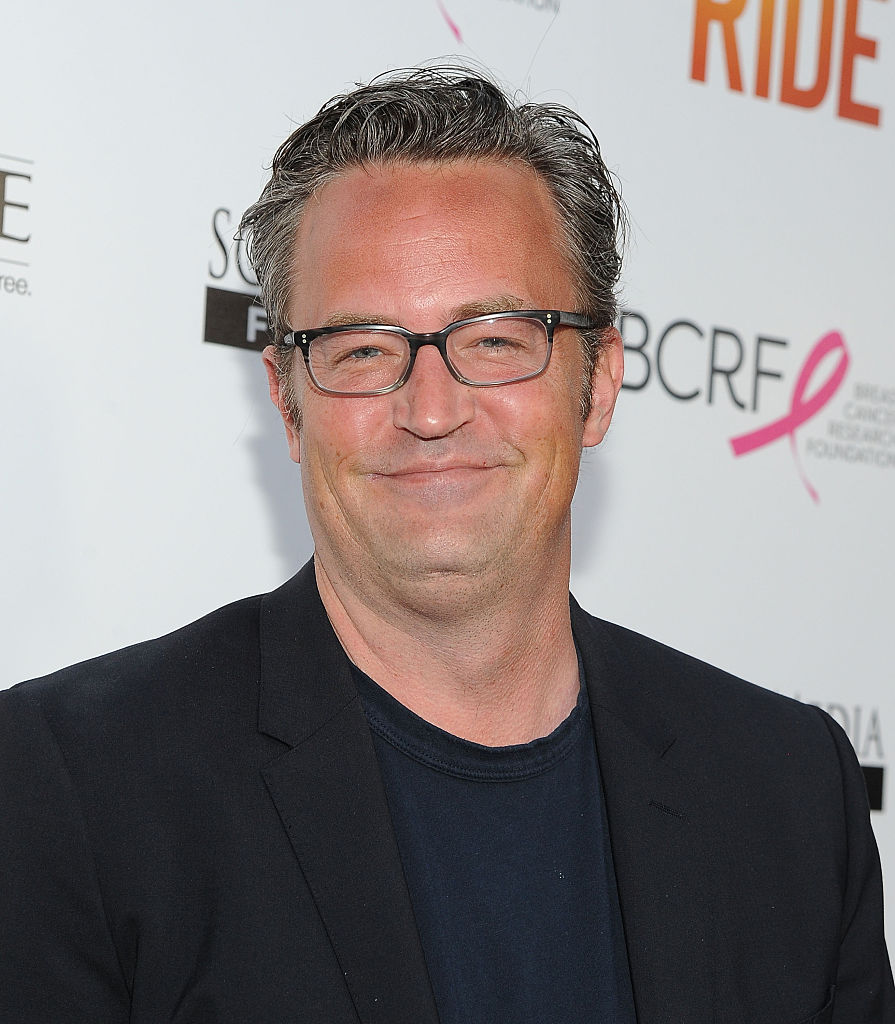 HOLLYWOOD, CA - APRIL 28: Actor Matthew Perry arrives at the premiere of "Ride" at ArcLight Hollywood on April 28, 2015 in Hollywood, California. (Photo by Angela Weiss/Getty Images)