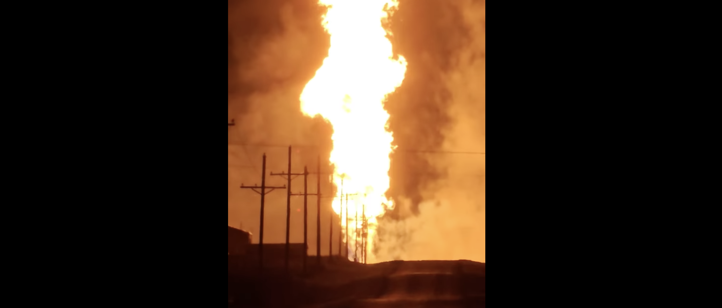 Video Shows Pipeline Explosion Shooting Flames 500 Feet In The Air