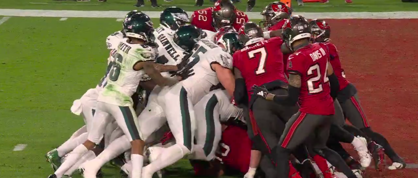 The Philadelphia Eagles’ Infamous ‘Tush Push’ Has Been Stopped! I Repeat! The Infamous ‘Tush Push’ Has Been Stopped!