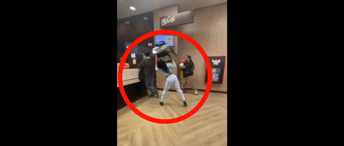 Meanwhile In McDonald’s: Woman Blasts Dude In The Head With A Friggin’ High Chair For Allegedly Touching Her ‘A**’