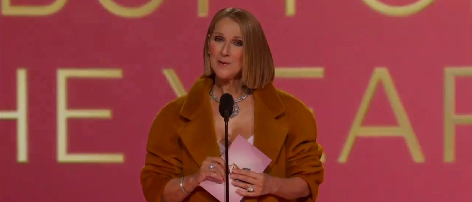 Celine Dion Makes Surprise Appearance At Grammy Awards