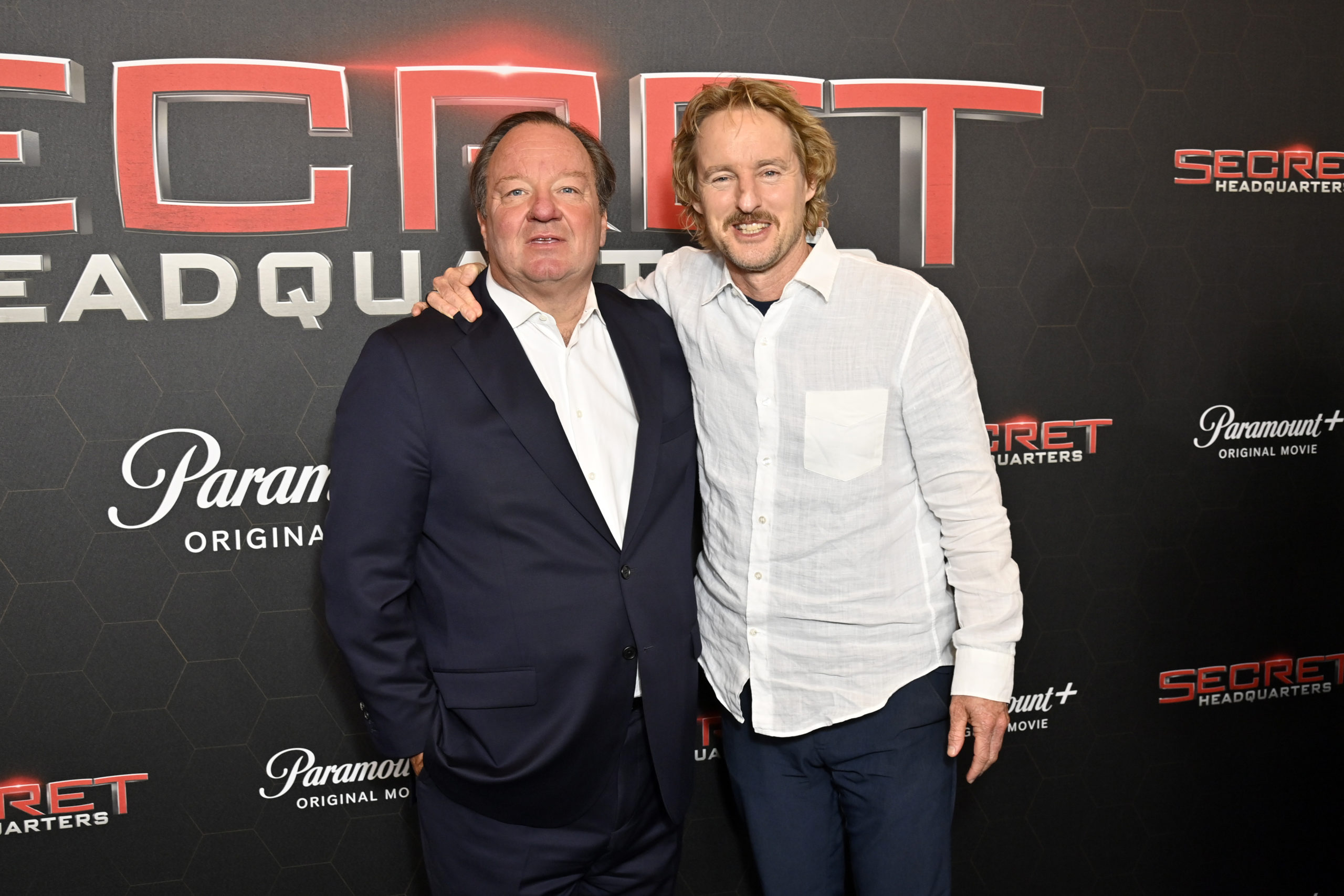 NEW YORK, NEW YORK - AUGUST 08: Paramount CEO Bob Bakish and actor Owen Wilson attend the Paramount+ 'Secret Headquarters' premiere at Signature Theater on August 08, 2022 in New York City. Bryan Bedder/Getty Images for Paramount+