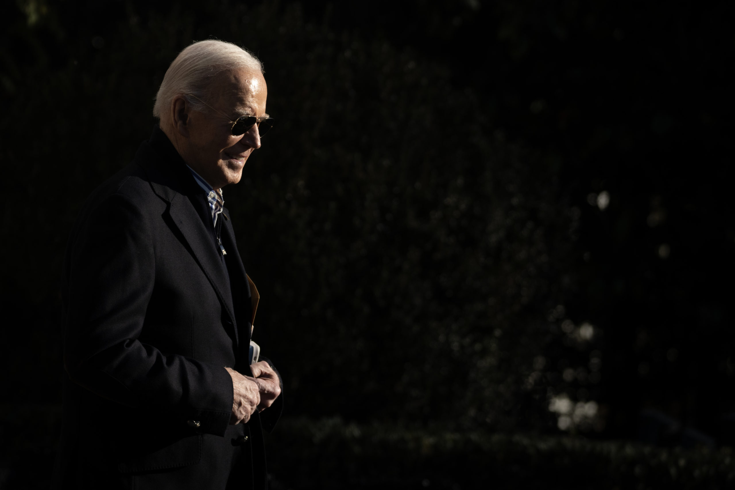 U.S. President Joe Biden departs the White House December 20, 2023 in Washington, DC. President Biden is traveling to Milwaukee and will deliver remarks at the Wisconsin Black Chamber of Commerce. (Photo by Drew Angerer/Getty Images)