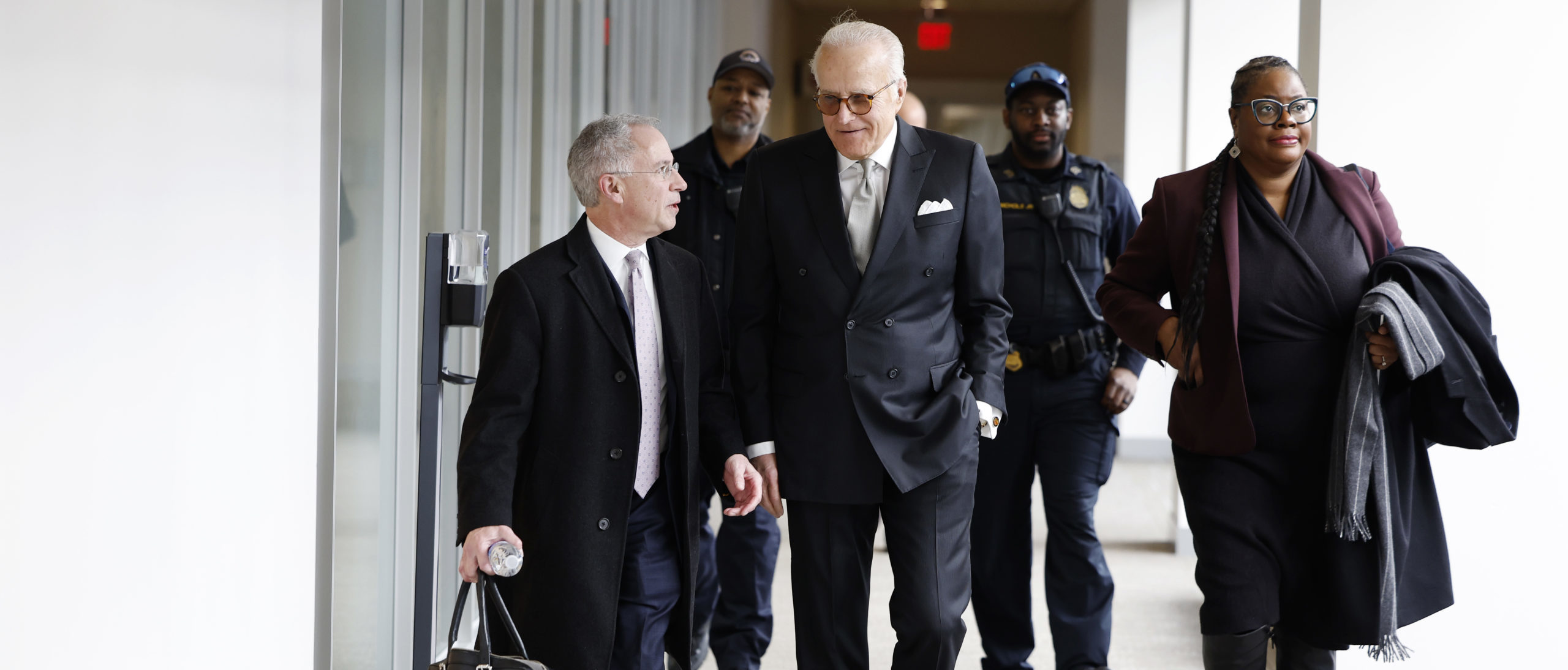 James Biden, a consultant and brother of President Joe Biden arrives with attorney Paul Fishman for a closed door deposition with the House Oversight Committee at the Thomas P. O'Neill Jr. Federal Building on February 21, 2024 in Washington, D.C. (Photo by Anna Moneymaker/Getty Images)