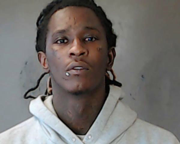 DECATUR, GA SEPTEMBER 13: (EDITORS NOTE: Best quality available) In this handout photo provided by the DeKalb County Sheriffs Office, rapper Jeffery Lamar Williams, aka Young Thug, is seen in a police booking photo after turning himself in for outstanding drug and firearm charges September 13, 2018 in Decatur, Georgia. The charges stem from a traffic stop last year where police allegedly found drugs and a gun. (Photo by DeKalb County Sheriffs Office via Getty Images)