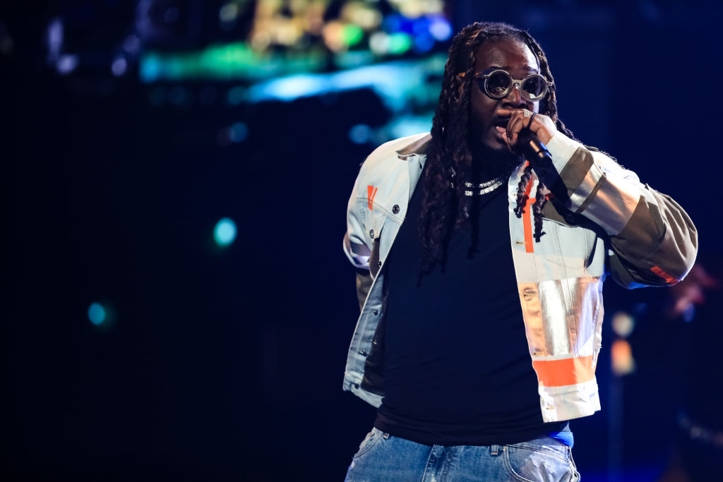 ATLANTA, GA - OCTOBER 5: T-Pain performs onstage at the BET Hip Hop Awards 2019 at Cobb Energy Center on October 5, 2019 in Atlanta, Georgia. (Photo by Carmen Mandato/Getty Images)