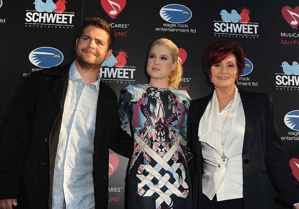 HOLLYWOOD, CA - AUGUST 22: Jack Osbourne, Kelly Osbourne and Sharon Osbourne arrive at the screening of "God Bless Ozzy Osbourne" to benefit the Musicares Map Fund held at ArcLight Cinerama Dome on August 22, 2011 in Hollywood, California. (Photo by Kevin Winter/Getty Images)