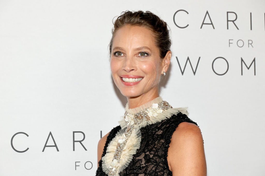 NEW YORK, NEW YORK - SEPTEMBER 15: Christy Turlington attends The Kering Foundation's Caring for Women dinner at The Pool on Park Avenue on September 15, 2022 in New York City. (Photo by Dia Dipasupil/Getty Images)