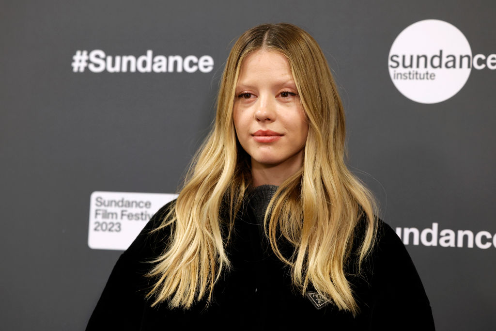 PARK CITY, UTAH - JANUARY 21: Mia Goth attends the 2023 Sundance Film Festival "Infinity Pool" Premiere at The Ray Theatre on January 21, 2023 in Park City, Utah. (Photo by Frazer Harrison/Getty Images)