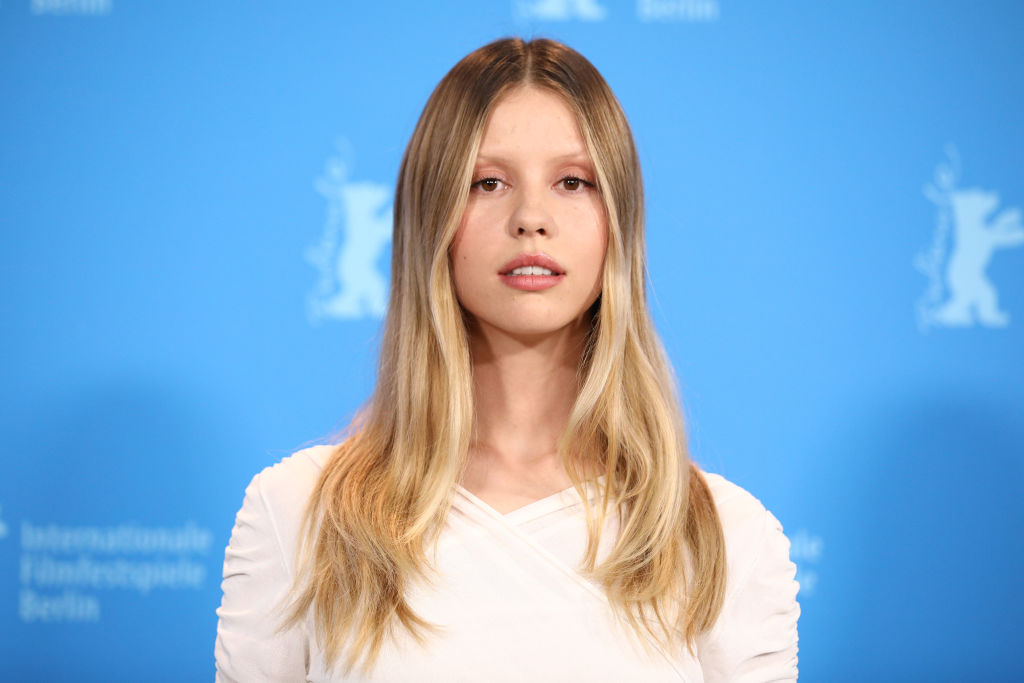 BERLIN, GERMANY - FEBRUARY 22: Mia Goth poses at the "Infinity Pool" photocall during the 73rd Berlinale International Film Festival Berlin at Grand Hyatt Hotel on February 22, 2023 in Berlin, Germany. (Photo by Sebastian Reuter/Getty Images)