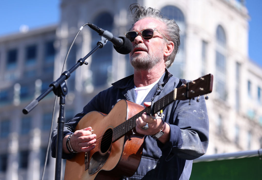 WASHINGTON, DC - MARCH 07: Singer/Songwriter John Mellencamp performs at the Farmers for Climate Action: Rally for Resilience in Freedom Plaza on March 07, 2023 in Washington, DC. (Photo by Paul Morigi/Getty Images for National Sustainable Agriculture Coalition)