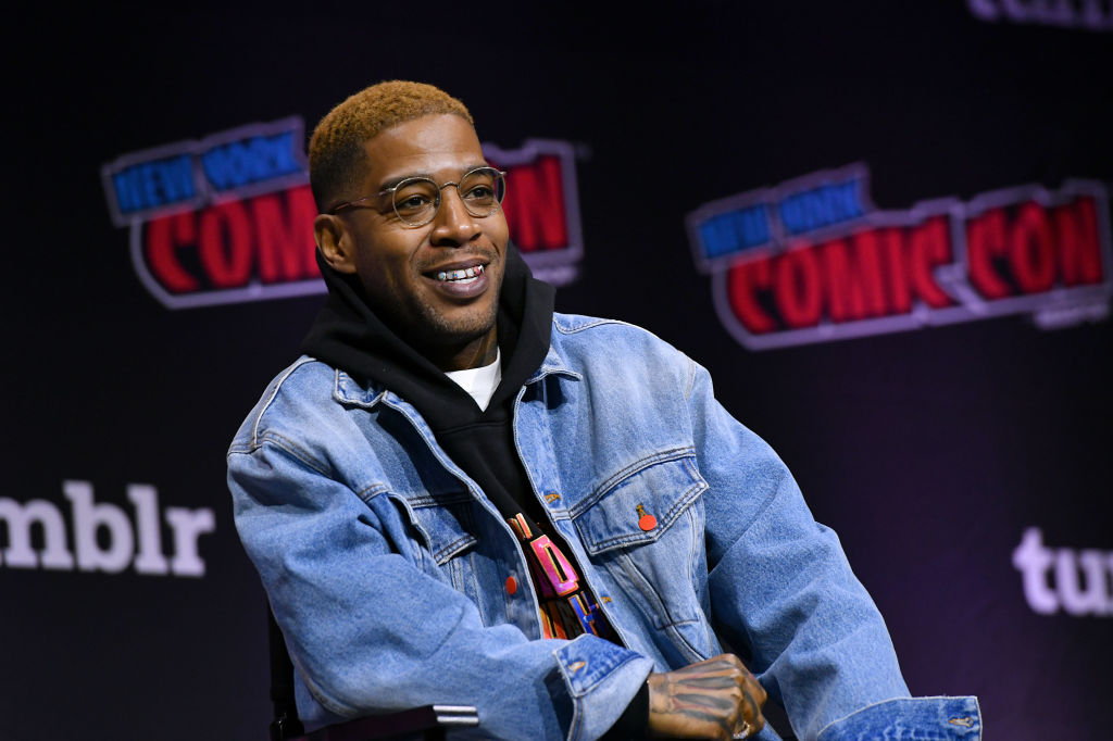 NEW YORK, NEW YORK - OCTOBER 14: Kid Cudi speaks onstage at the Star Trek Universe panel during New York Comic Con 2023 - Day 3 at Javits Center on October 14, 2023 in New York City. (Photo by Craig Barritt/Getty Images for ReedPop)