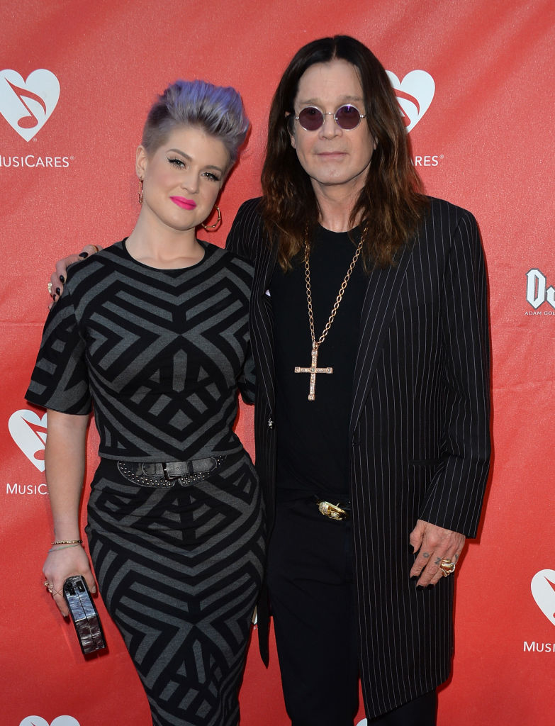 LOS ANGELES, CA - MAY 12: TV personality Kelly Osbourne (L) and musician Ozzy Osbourne attend the 10th annual MusiCares MAP Fund Benefit Concert at Club Nokia on May 12, 2014 in Los Angeles, California. (Photo by Frazer Harrison/Getty Images)