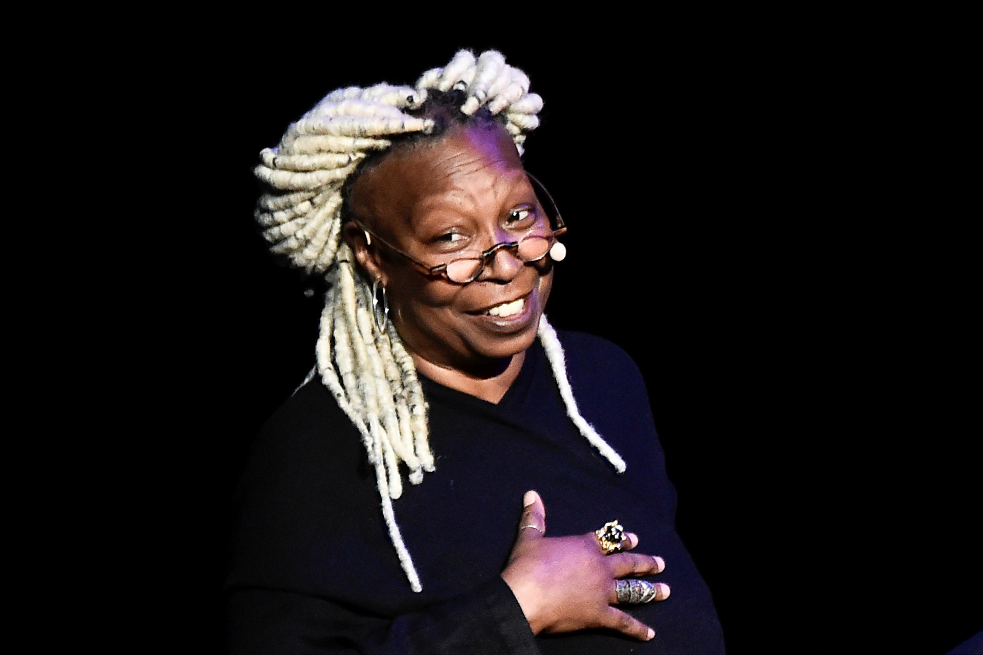 Actor Whoopi Goldberg during the presentation of the "Looking for Juliet" 2020 Pirelli Calendar in the northern Italian city of Verona, Italy, December 3, 2019. Picture taken December 3, 2019. REUTERS/Flavio Lo Scalzo