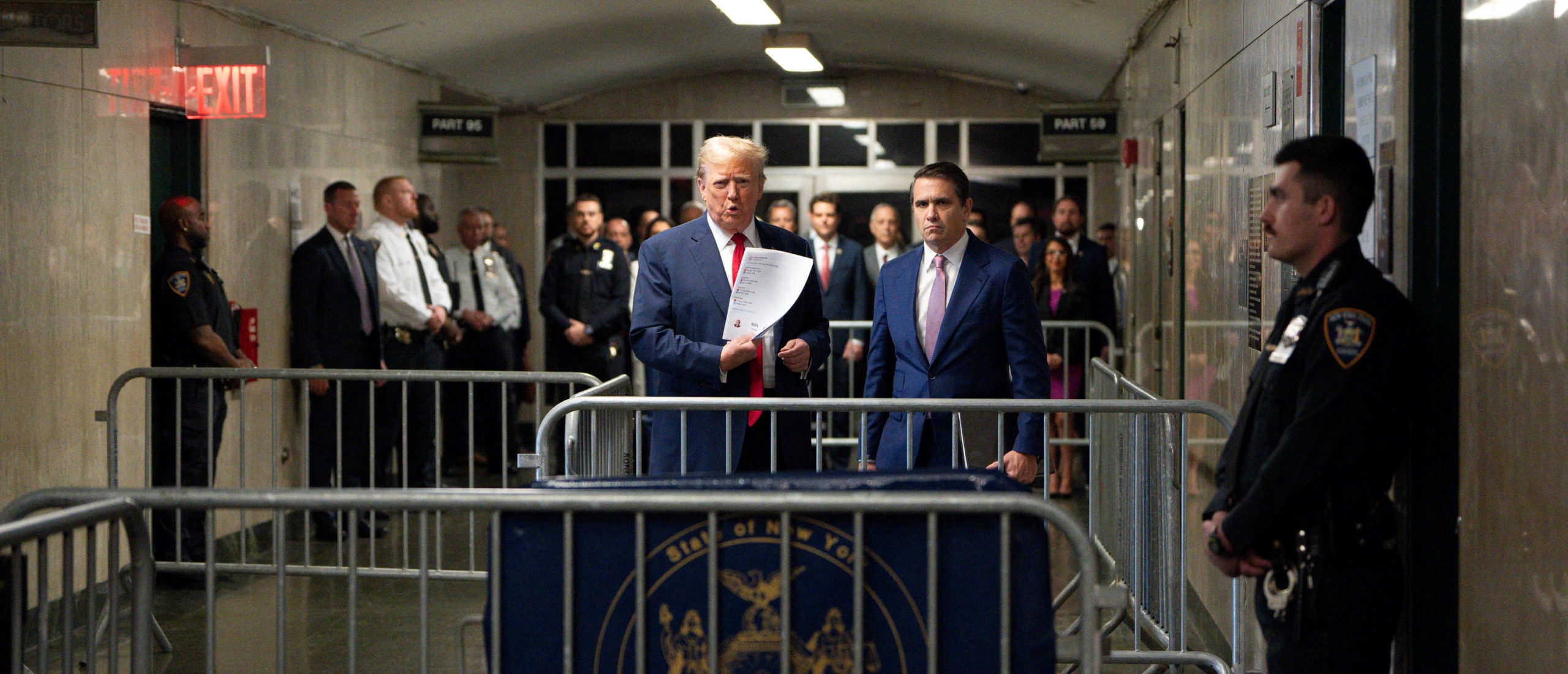 Republican presidential candidate and former U.S. President Donald Trump attends trial at Manhattan Criminal Court May 16th 2024 in New York City, U.S. Steven Hirsch/Pool via REUTERS