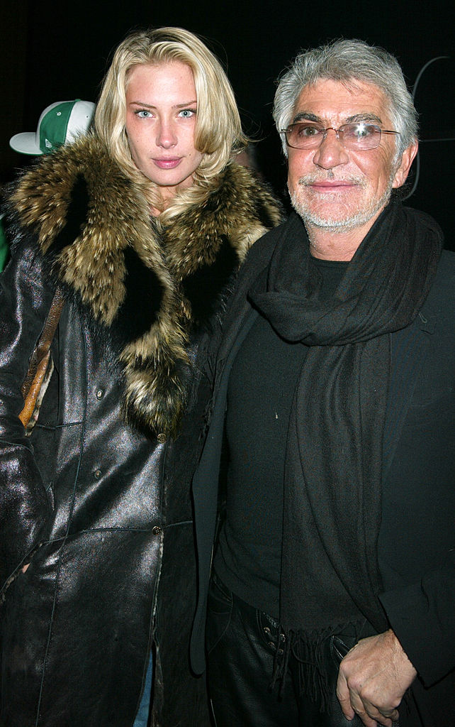 Roberto Cavalli (Fashion Designer) and Crystal McKinney (Photo by Gregory Pace/FilmMagic)