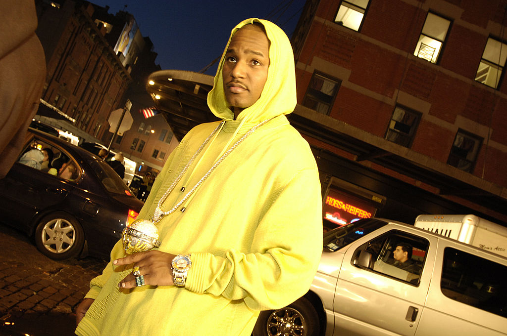 Cam'ron during Cam'ron on the Set of "Down and Out" Music Video - April 21, 2005 at Meat Packing Distict in New York, New York, United States. (Photo by John Ricard/FilmMagic)