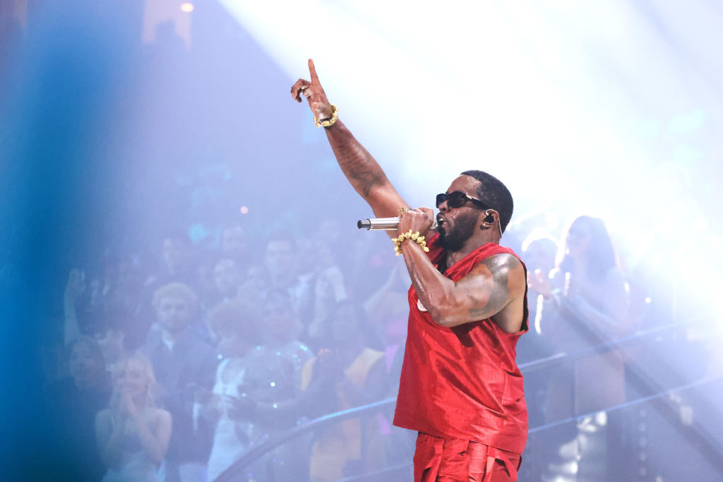 NEWARK, NEW JERSEY - SEPTEMBER 12: Diddy performs onstage during the 2023 MTV Video Music Awards at Prudential Center on September 12, 2023 in Newark, New Jersey. (Photo by Mike Coppola/Getty Images for MTV)