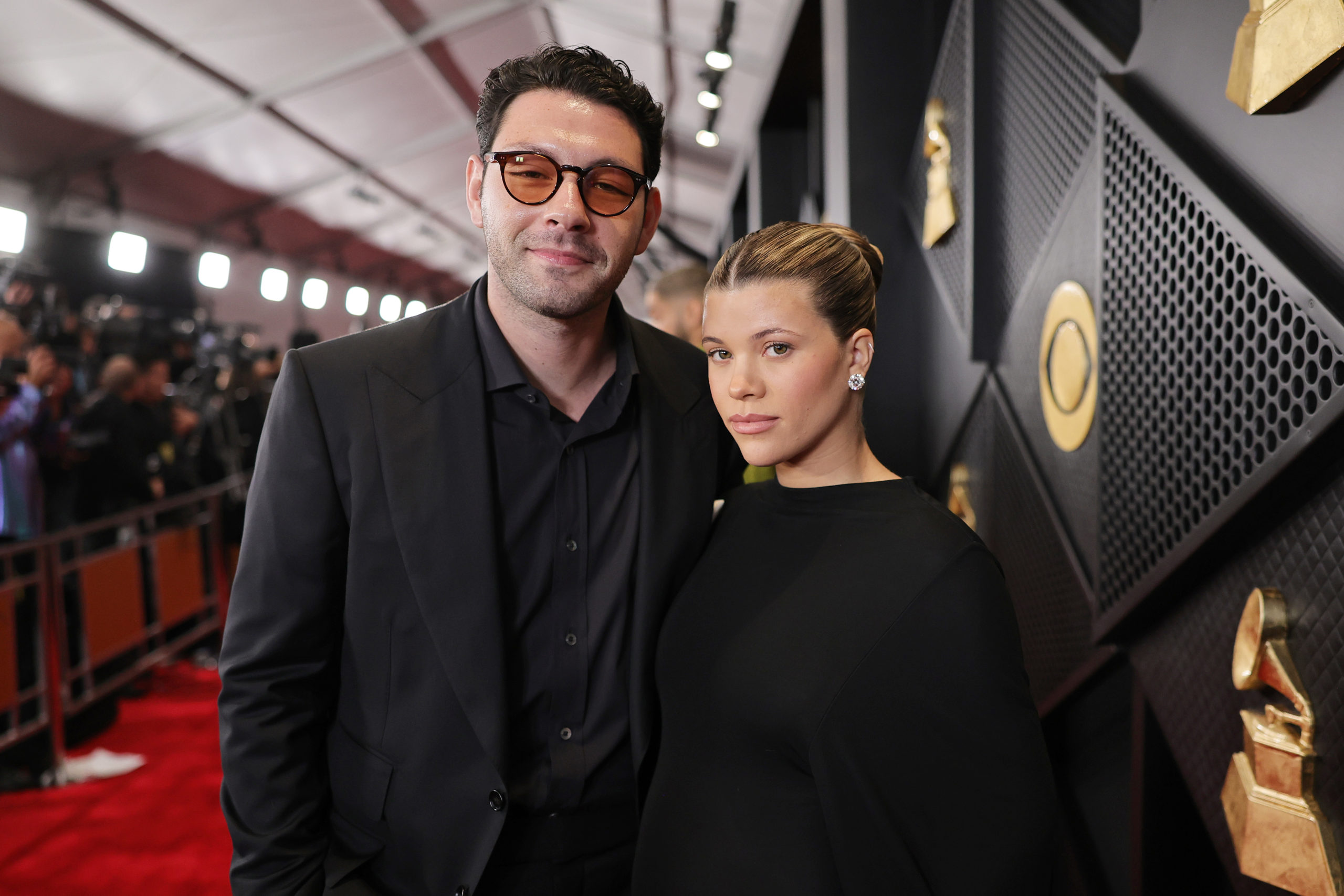 LOS ANGELES, CALIFORNIA - FEBRUARY 04: (L-R) Elliot Grainge and Sofia Richie Grainge attend the 66th GRAMMY Awards at Crypto.com Arena on February 04, 2024 in Los Angeles, California. (Photo by Neilson Barnard/Getty Images for The Recording Academy)