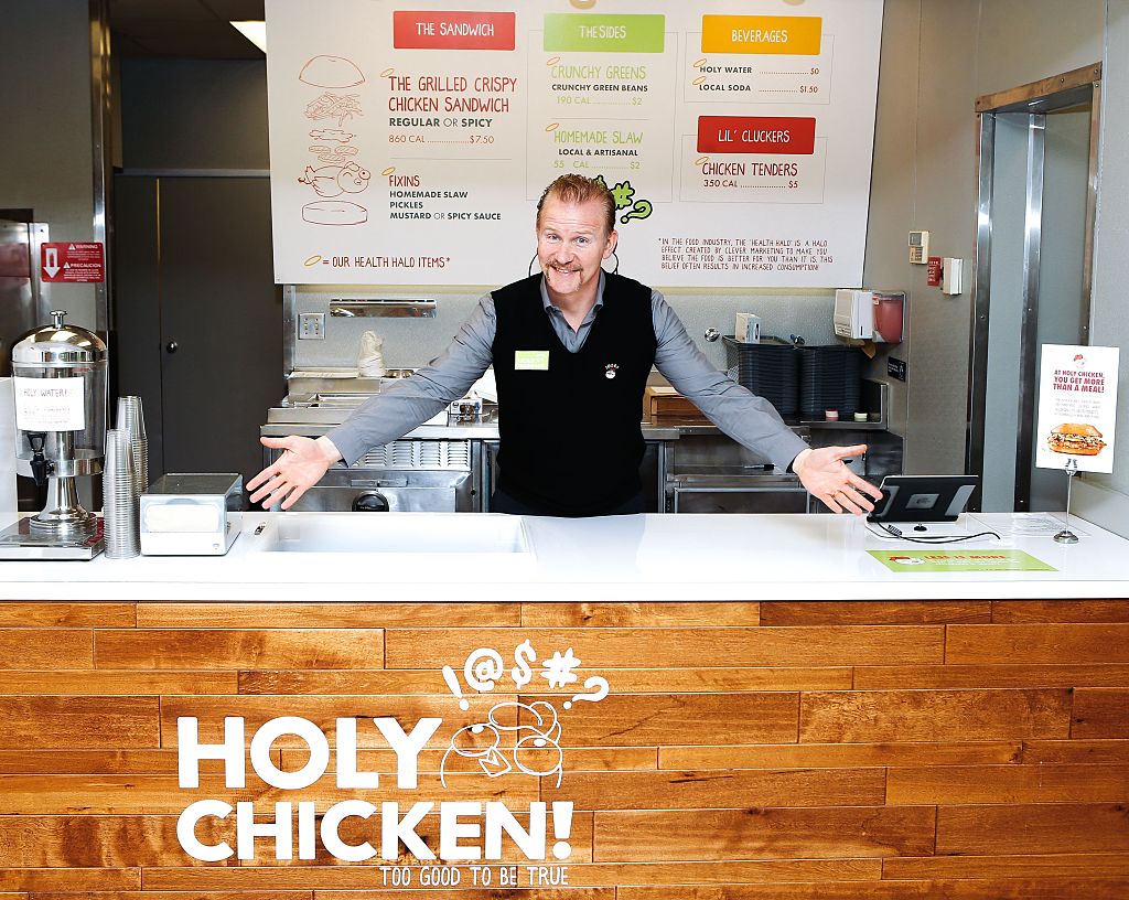 Columbus, OH - NOVEMBER 19: Filmmaker Morgan Spurlock attends the grand opening of his new restaurant Holy Chicken on November 19, 2016 in Columbus, Ohio. (Photo by Jeff Vespa/WireImage)