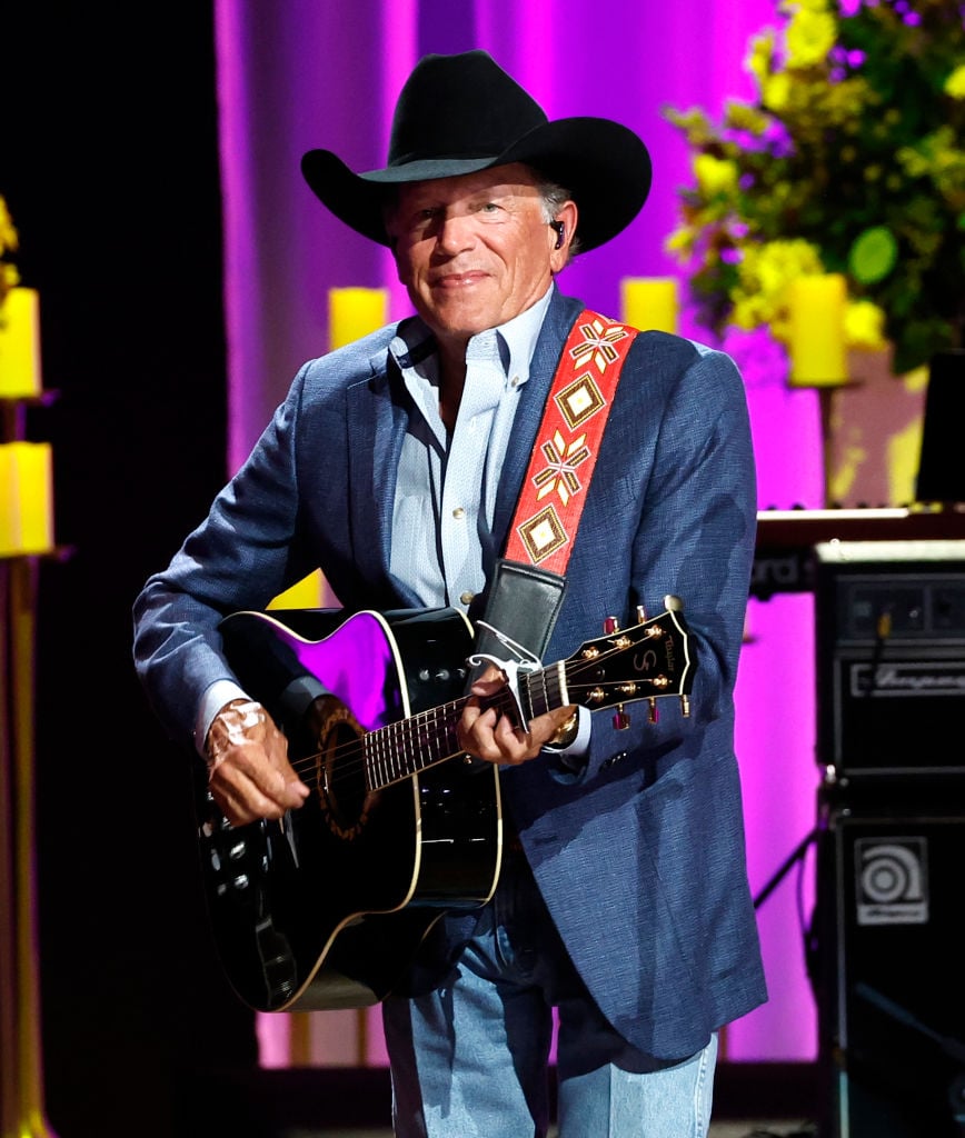 NASHVILLE, TENNESSEE - OCTOBER 30: George Strait performs at the Coal Miner's Daughter: A Celebration Of The Life & Music Of Loretta Lynn at the Grand Ole Opry on October 30, 2022 in Nashville, Tennessee. (Photo by Jason Kempin/Getty Images)